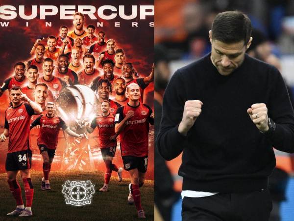 El Bayer Leverkusen ganó el triplete en Alemania: Bundesliga, Copa de Alemania y ahora la Supercopa.