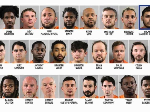 Imagen de los detenidos.
