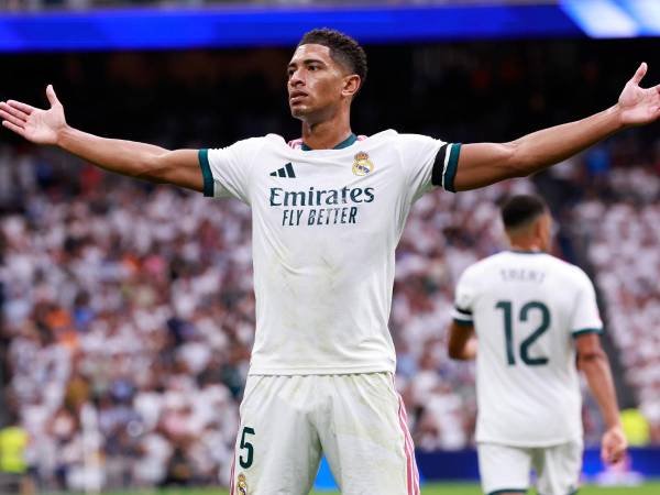 Jude Bellingham abrió el marcador para los merengues en el Bernabéu.