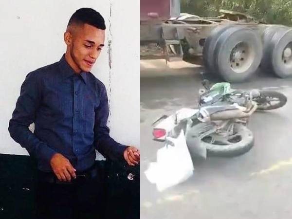 A la izquierda, foto en vida de Daniel Moreira, el joven que murió este viernes en Casa Quemada, sector de Cofradía.