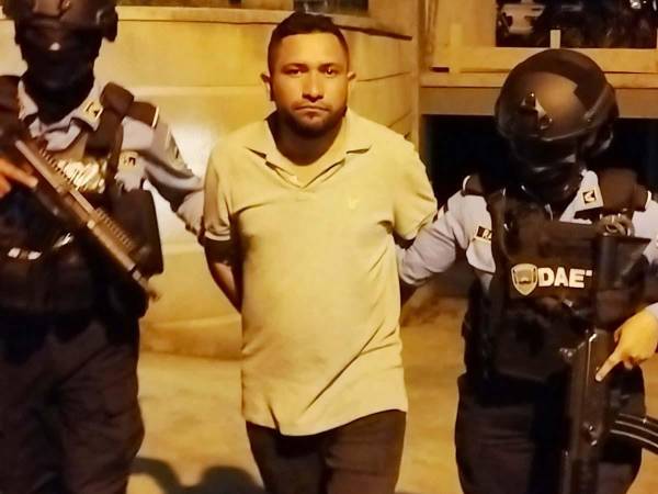 Gency Yovany Ramos Amador, alias “Yova”, fue capturado por agentes de la DAET en la colonia Las Rivas de Tegucigalpa.