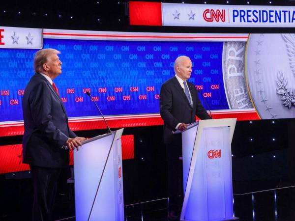 El pobre desempeño de Biden en su debate contra Trump llevó a que renunciara a su candidatura por la reelección.