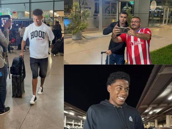 Así fue la llegada este día de otros tres legionarios que se sumarán a los trabajos de José Molina en la Selección de Honduras para los partidos de la Liga de Naciones.