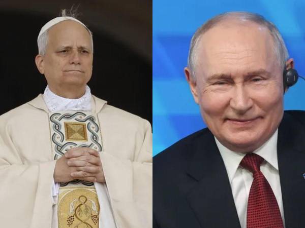 Papa León XIV y Putin.