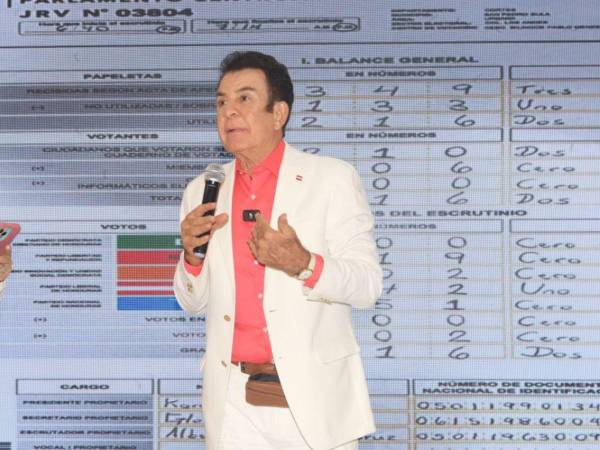 <b>Salvador Nasralla</b>, candidato presidencial del Partido Liberal.
