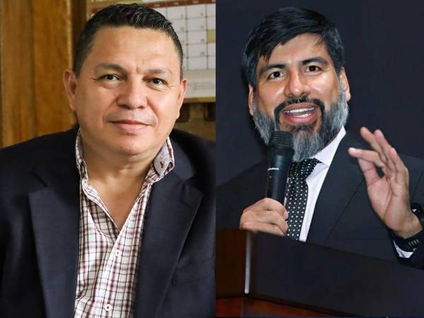 Luis Javier Santos como jefe de la Unidad Fiscal Especializada Contra Redes de Corrupción (Uferco), y Johel Zelaya, fiscal general de la República.