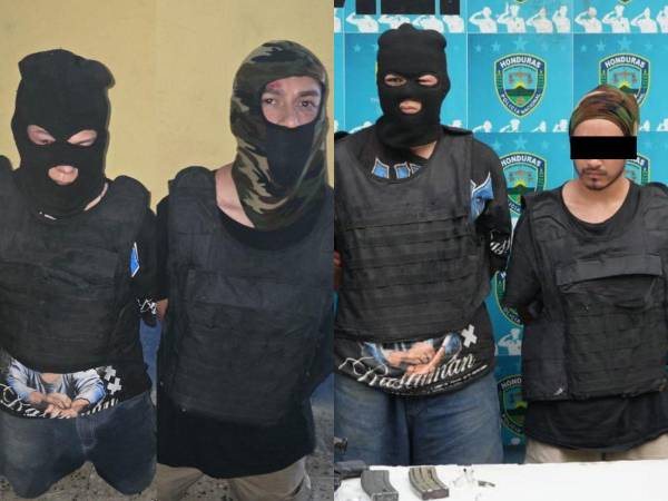 Dos presuntos integrantes de la <b>pandilla 18</b> fueron capturados tras un enfrentamiento armado con<b> agentes policiales</b> en la colonia San Antonio, en el sector de Chamelecón, en San Pedro Sula.