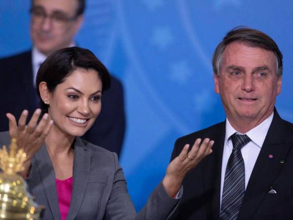 Michelle y Jair Bolsonaro.