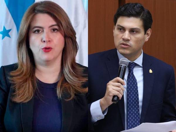 Los consejeros del CNE Cossette López y Marlon Ochoa.