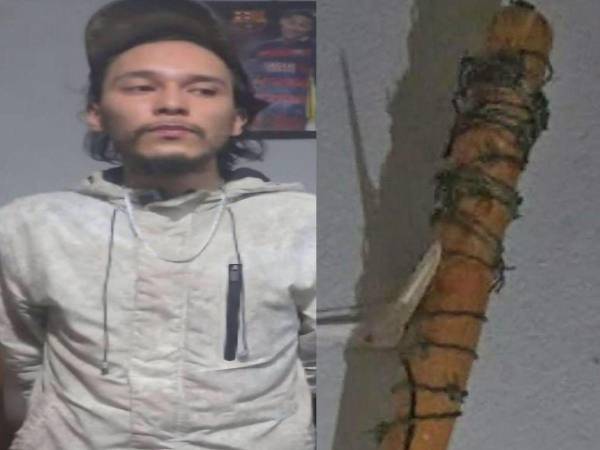 El detenido fue identificado como Eduardo Uriel N, de 23 años.