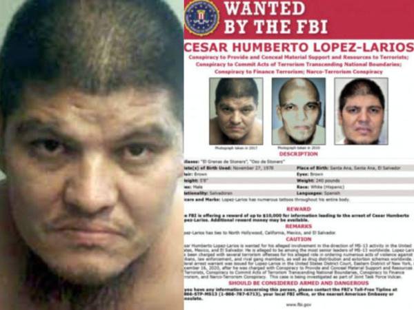 El salvadoreño César Humberto López Larios estuvo fugitivo por más de tres años.