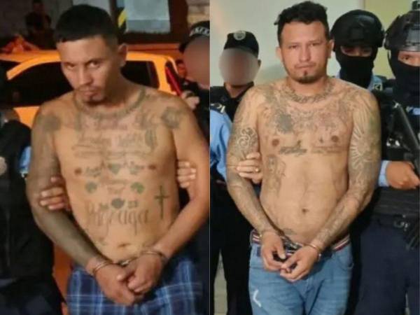 Fueron capturados Víctor Alejandro Paguaga Cálix, alias “Pañal” y Christian Wilfredo Hernández Fuentes Chelito.