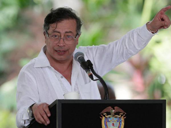 El presidente de Colombia, Gustavo Petro, durante un acto realizado en Santa Marta.