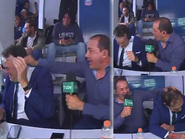 Cuauhtémoc Blanco le celebró los goles de América ante Cruz Azul a la cara de David Faitelson y Ricardo La Volpe.