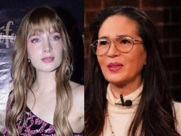 La conductora Yolanda Andrade e Imelda Tuñón.