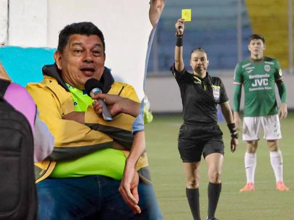 Samuel García, presidente del Olancho FC, criticó el arbitraje de Melissa Pastrana en el partido contra Marathón.