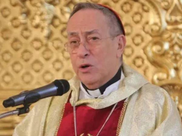 El cardenal Óscar Andrés Rodríguez durante una homilía en Tegucigalpa.