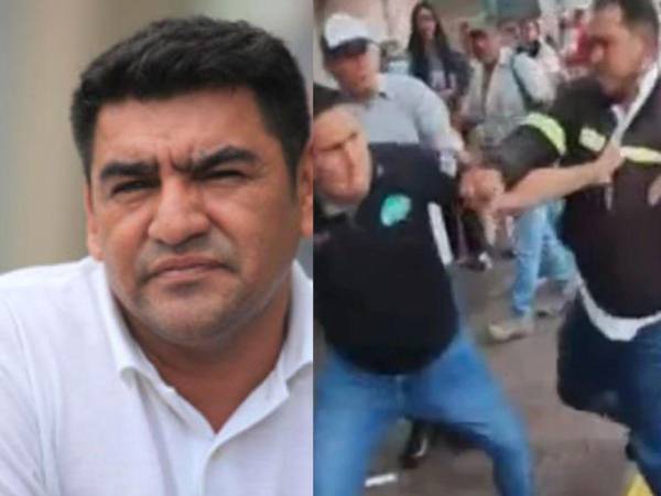 Así comenzó la pelea entre “El Halcón 01” y un guardia en el Hospital Escuela