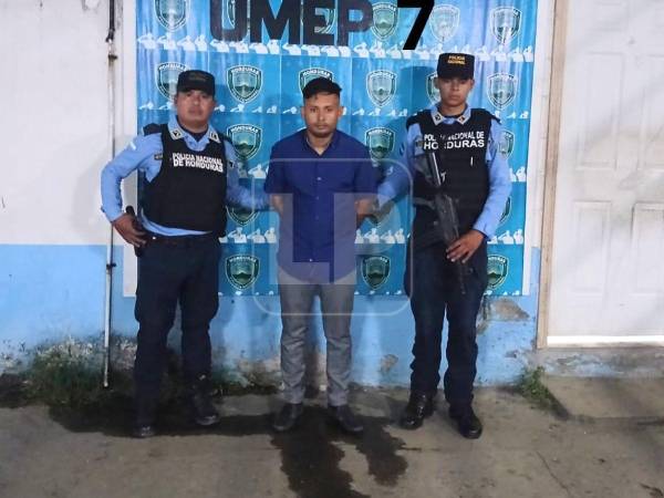 El sospechoso de 32 años, originario y residente de colonia Calpules, San Pedro Sula.