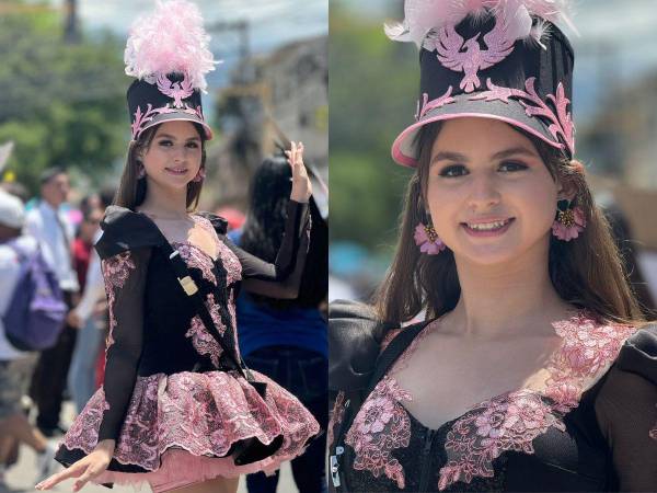 La hermosa jovencita robó suspiros con su belleza en Comayagua. Fotos Maicol Salisbury.