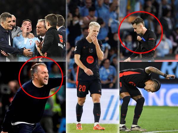 Las imágenes del amargó empate que cedió el Barcelona 2-2 contra el Celta de Vigo en Balaídos, por la jornada 14 de la Liga Española. Hansi Flick terminó muy molesto con sus jugadores.