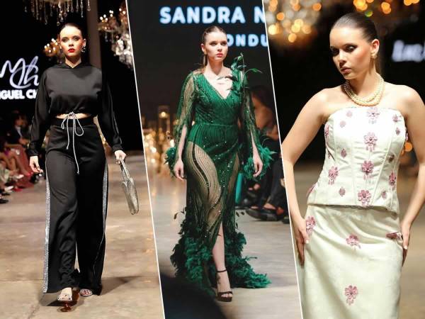La hermosa Cecilia García, novia del delantero argentino de Motagua, Agustín Auzmendi, cautivó a todos en el desfile de moda en la IX edición de BAC Estilo Moda 2024. El futbolista la sorprendió mientras ella modelaba.