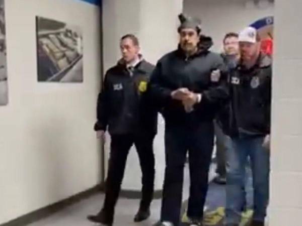 El presidente de Venezuela, Nicolás Maduro, en su llegada a Estados Unidos.