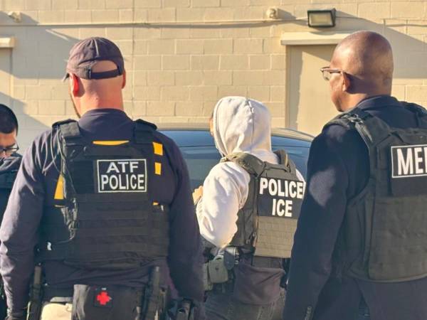 Fotografía de las capturas de la ICE en Estados Unidos.