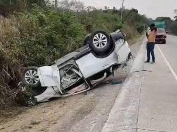 Dos personas mueren en accidente en la CA-4 en Quimistán.