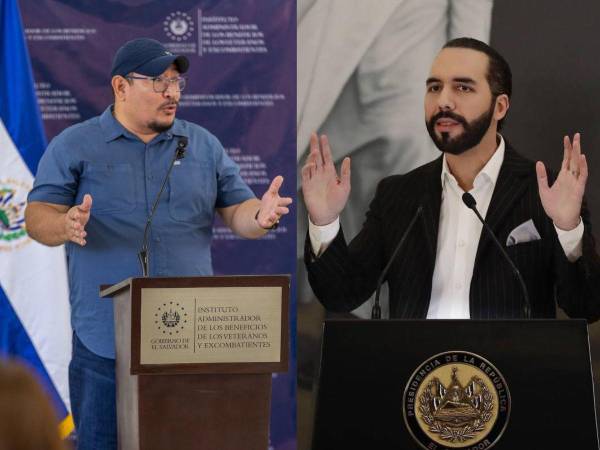 Juan Alberto Ortíz, presidente de Inabve y Nayib Bukele, presidente de El Salvador.