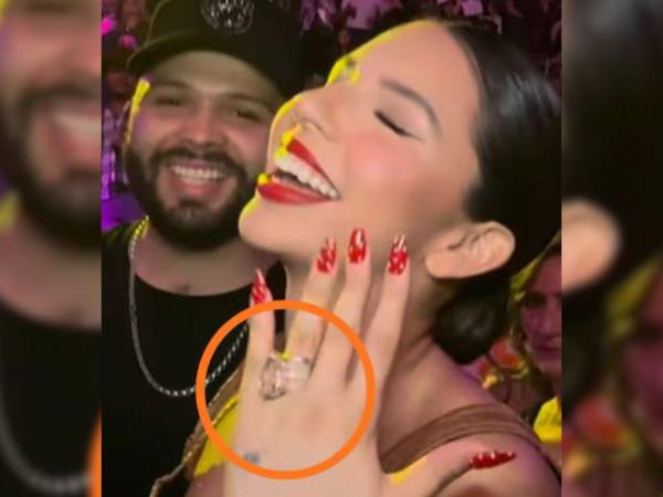 Ángela Aguilar presume su lujoso diamante.
