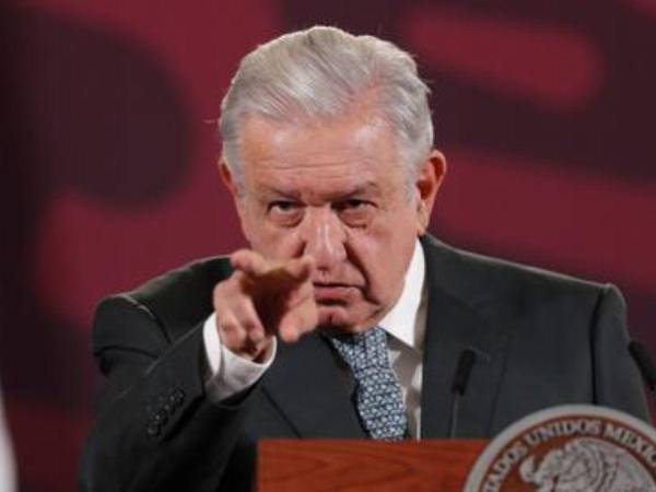 El presidente mexicano, Andrés Lopéz Obrador, durante una conferencia de prensa.