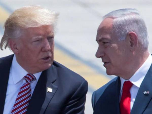 Primer ministro israelí, Benjamín Netanyahu y el presidente estadounidense, Donald Trump.