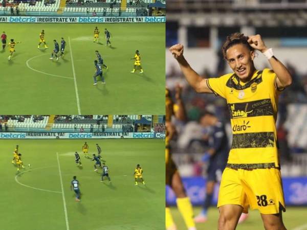 ¡Al ángulo! El golazo de Chapetilla Mejía en goleada de Real España a Motagua