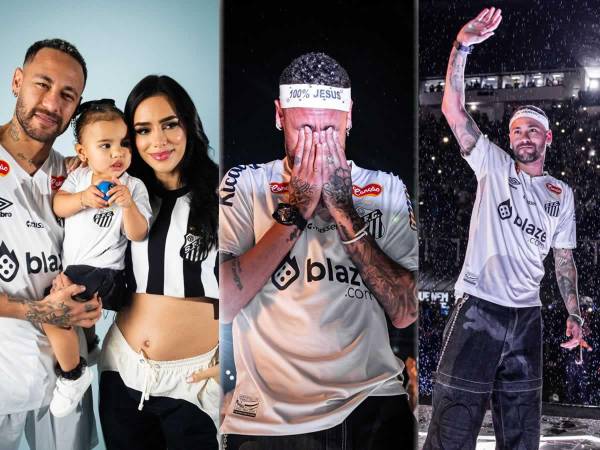 Neymar está de vuelta en casa. El delantero brasileño se presentó oficialmente este viernes con el Santos ante miles de aficionados que transformaron el estadio Vila Belmiro en una gran fiesta y emocionaron a su nuevo 10, a pesar de la lluvia.