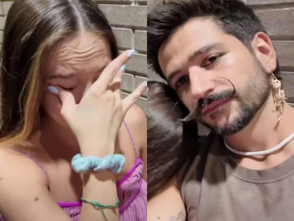 Los cantantes Camilo y Evaluna en fotos de archivo.