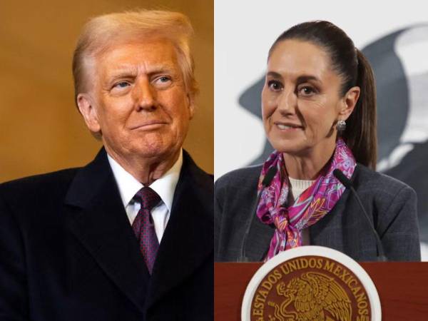 El presidente de Estados Unidos, Donald Trump y la presidenta de México, Claudia Sheinbaun.
