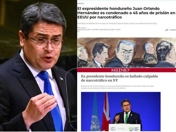 El expresidente de Honduras, Juan Orlando Hernández, fue declarado culpable el miércoles 26 de junio de 2024 y sentenciado a 45 años de prisión por cargos de narcotráfico.