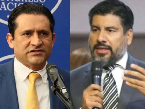 El exmagistrado del TJE, Mario Morazán, y el exfiscal general, Johel Zelaya.