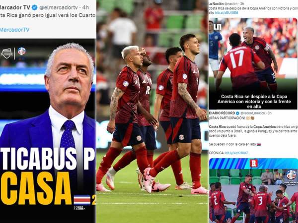 La prensa internacional elogia a Costa Rica tras su triunfo ante Paraguay pese a quedar eliminada de la Copa América 2024, mientras en Panamá se burlan. Lo que dicen del escándalo en el Brasil-Colombia.