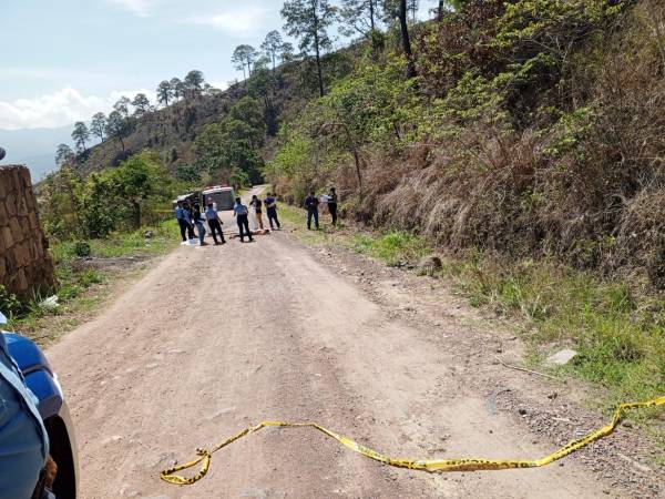 Calle de tierra donde fue asesinado.
