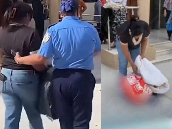 Madre fue arrestada luego de exigir a gritos justicia por la trágica muerte de su pequeña hija frente al Palacio de Justicia de la provincia de La Altagracia, municipio de Higüey.