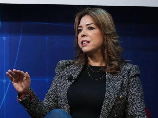La candidata a designada presidencial por el Partido Nacional, María Antonieta Mejía.