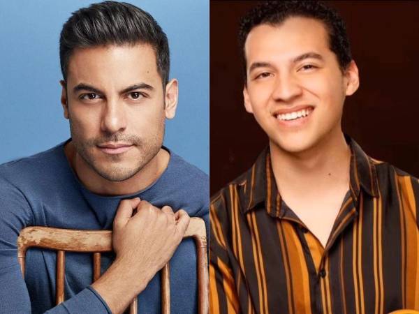 Los ganadores de La Academia Carlos Rivera y Mario Girón.