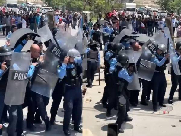 Elementos de la Policía Nacional se desplazaron hasta la zona para resguardar el orden y prevenir alteraciones al orden público.