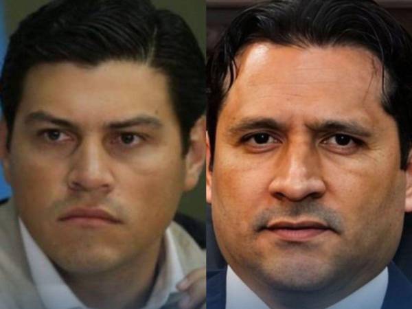 Marlon Ochoa, consejero del CNE, y Mario Morazán, magistrado del Tribunal de Justicia Electoral (TJE).