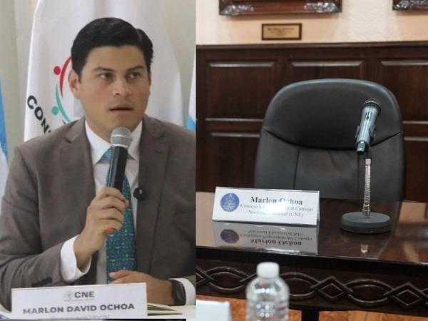 Marlon Ochoa, consejero del Consejo Nacional Electoral (CNE), quien se encuentra suspendido de su cargo.