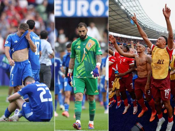 Las imágenes que dejó la dolorosa eliminación de Italia, último campeón de la Eurocopa, tras caer 2-0 contra la sorprendente Suiza que armó la fiesta al clasificar a cuartos de final de la Euro-2024.