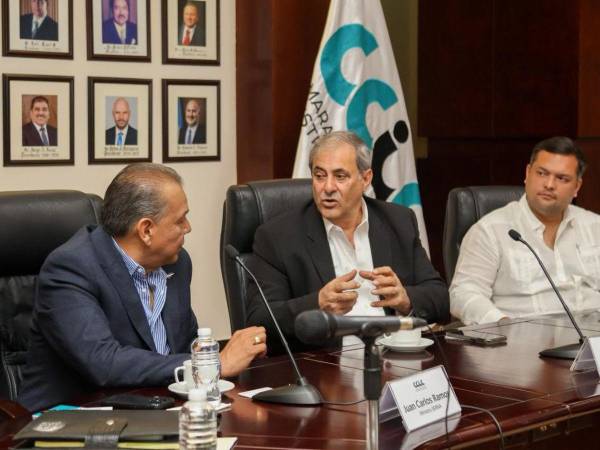 La reunión entre el ministro de la Secretaría de Recursos Naturales y Ambiente, Juan Carlos Ramos y Karim Qubain se realizó en la CCIC.