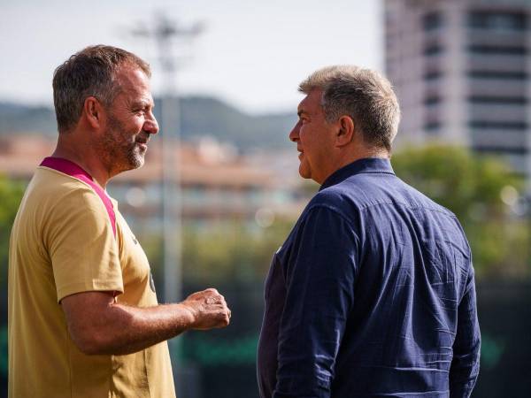 Laporta decidió fichar a Hansi Flick como DT del Brcelona.